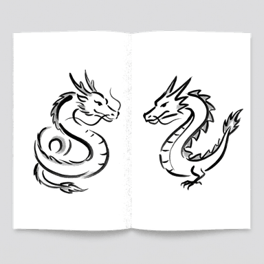 Zwei Drachen, eine Begegnung